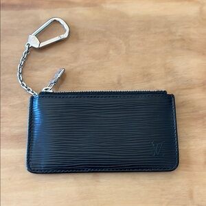 Louis Vuitton Black Epi Key Pouch